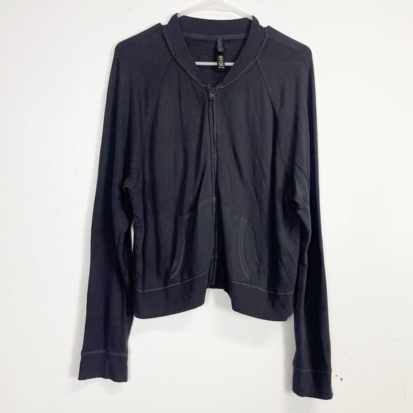 SKIMS Modal French Terry Shrunken Full Zip Light Sweatshirt Womens 2X Gray - Picture 1 of 9